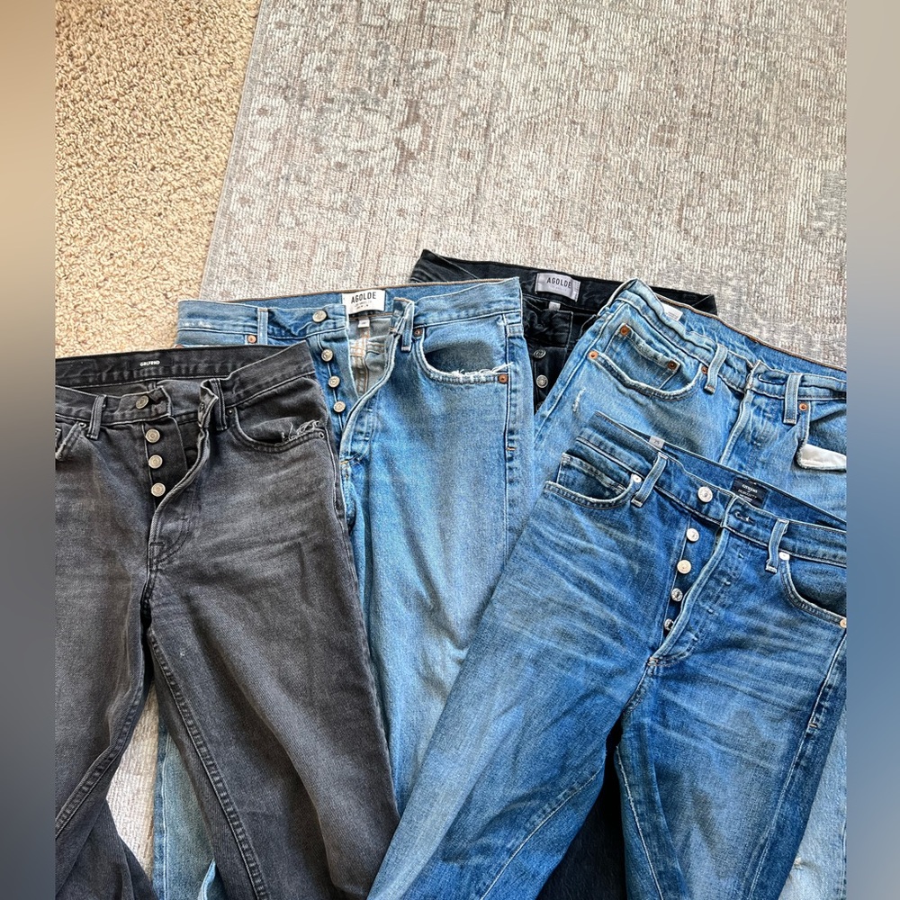 Agolde, Levi’s, Grlfnd, Citizen jeans